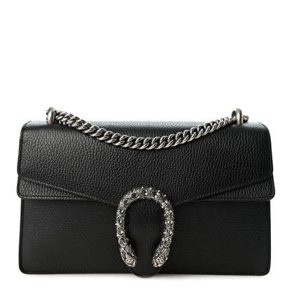 Gucci Pebbled Calfskin Small Dionysus Shoulder Bag Black 1 of 12