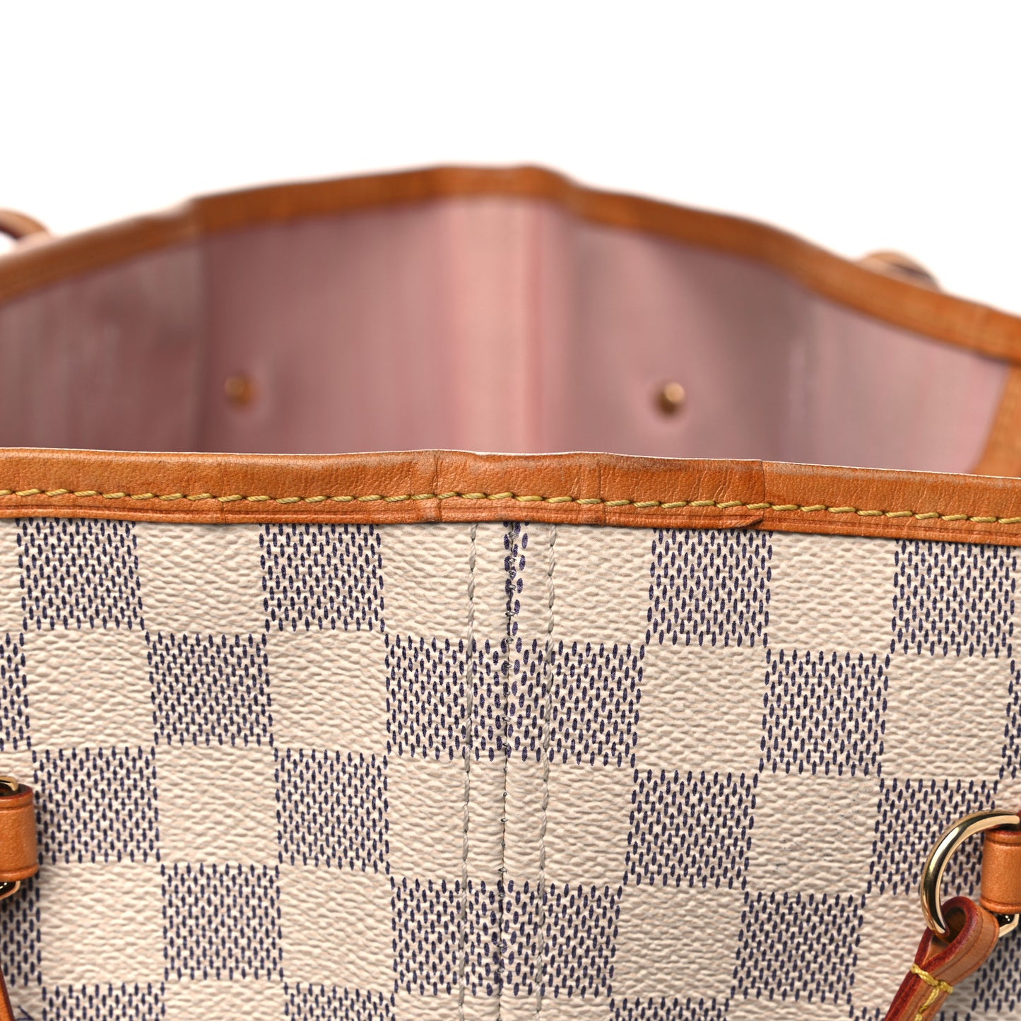Damier Azur Neo Neverfull MM Rose Ballerine