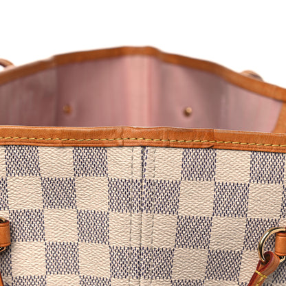 Louis Vuitton Damier Azur Neo Neverfull MM Rose Ballerine 11 of 16