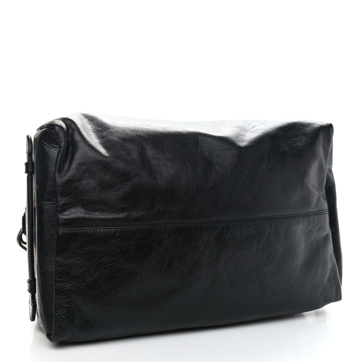 Fluffy Calfskin Morpheus Convertible Backpack Black
