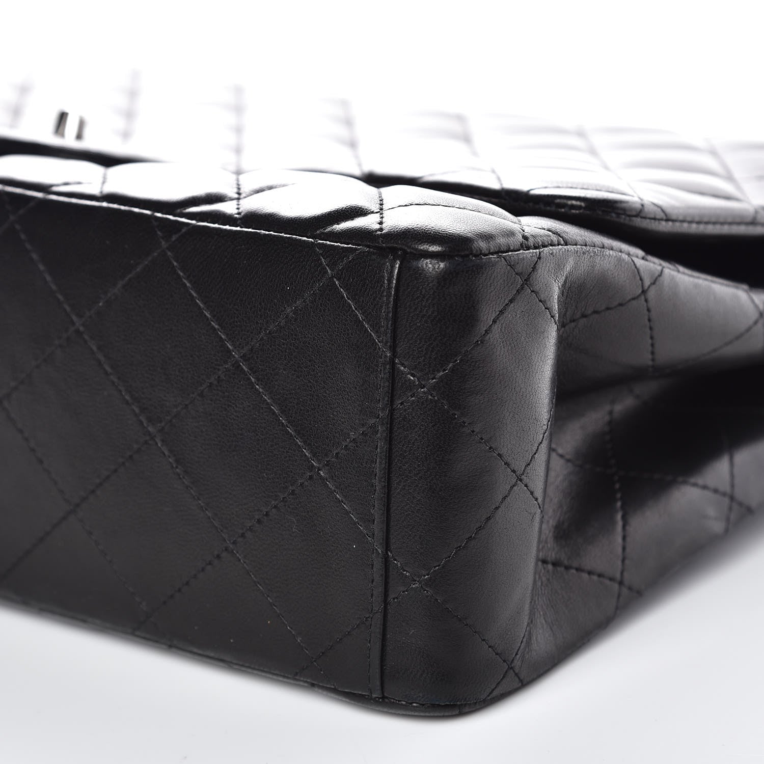 Chanel Lambskin Quilted Maxi Single Flap Black 9 of 15
