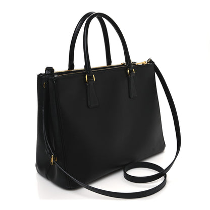 Prada Saffiano Lux Medium Galleria Double Zip Tote Black 3 of 10
