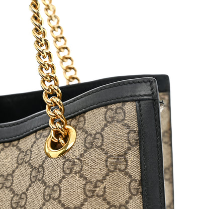 Gucci GG Supreme Monogram Medium Padlock Tote Black 11 of 14