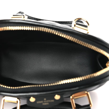 Louis Vuitton Lambskin Malletage Alma Nano Black 5 of 8
