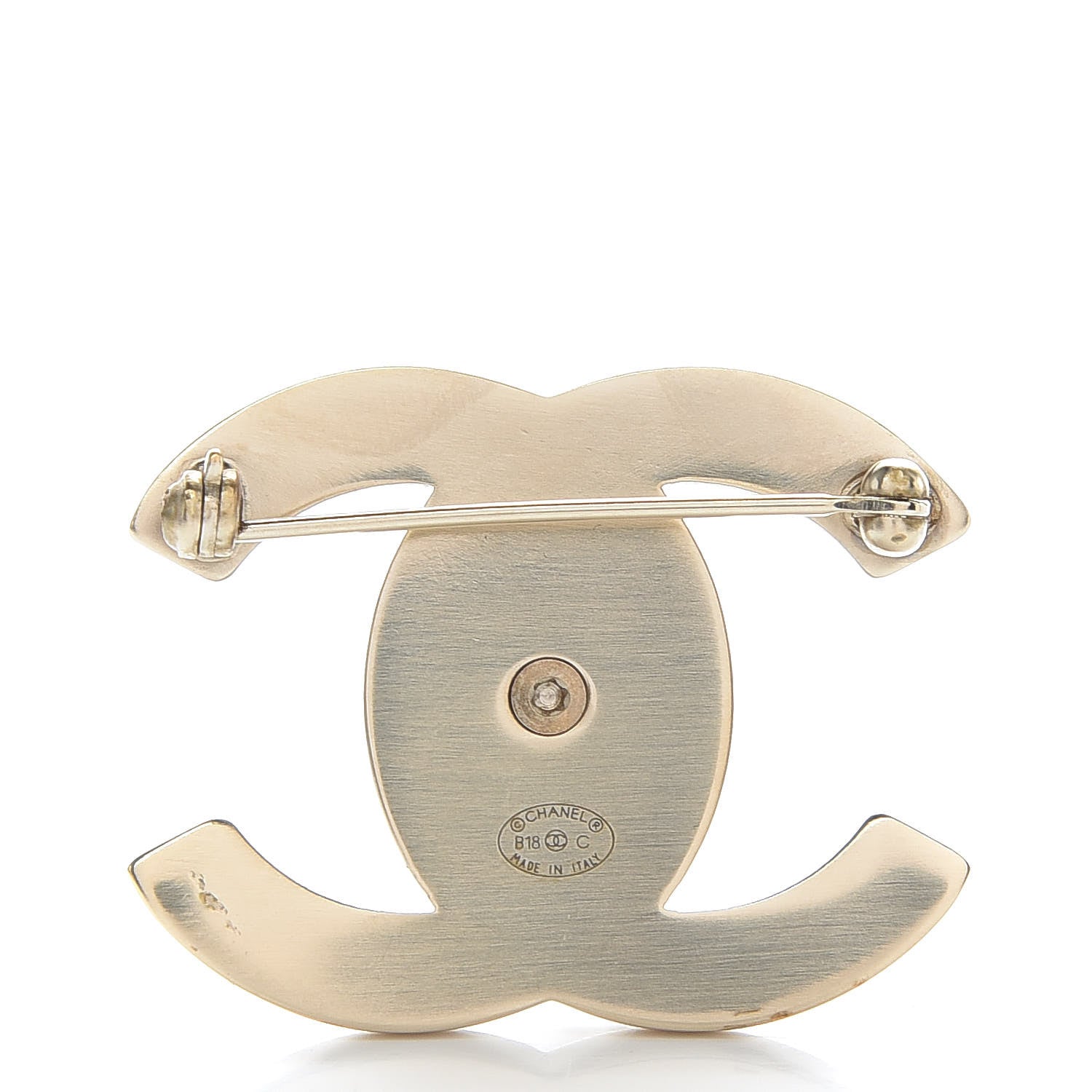 Chanel CC Turnlock Brooch Gold 3 of 5