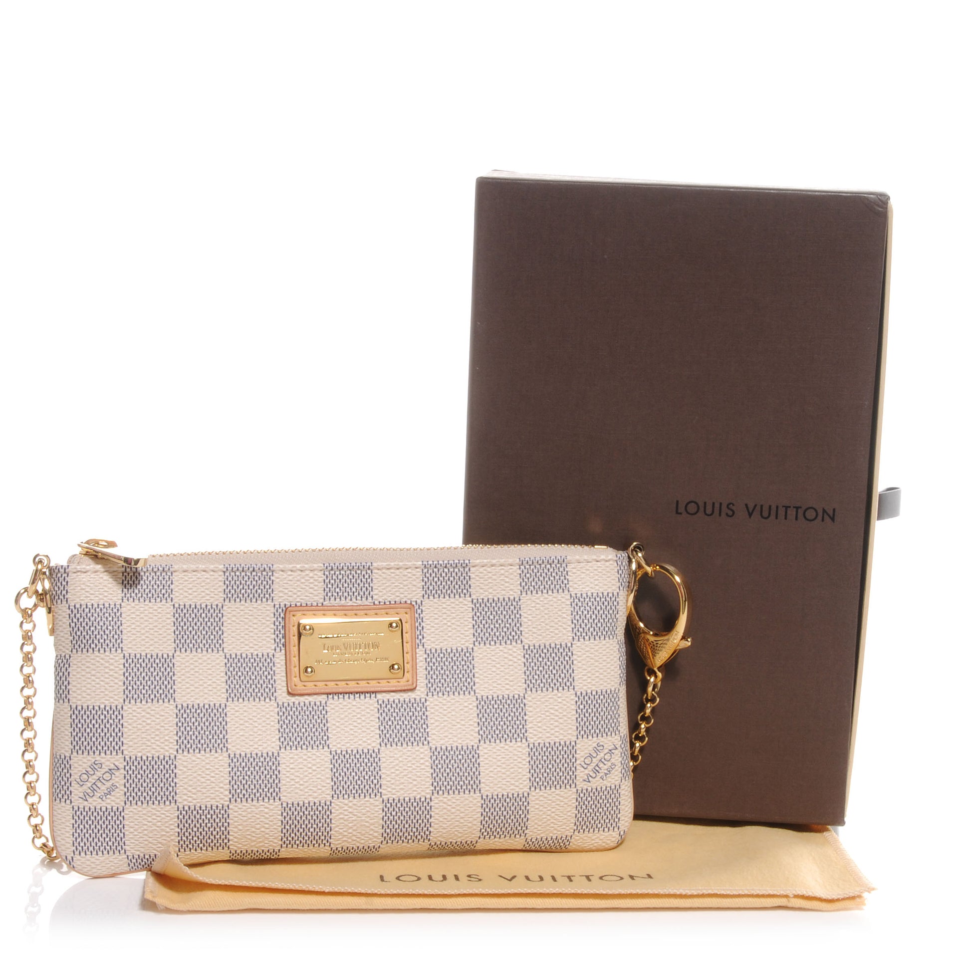Louis Vuitton Damier Azur Pochette Milla MM 5 of 9