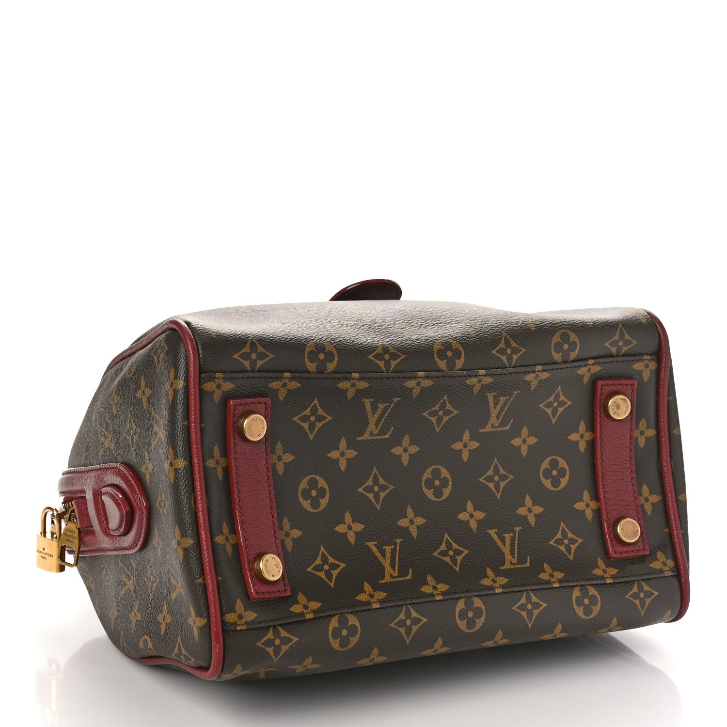 Louis Vuitton Monogram Golden Arrow Speedy Burgundy 4 of 8