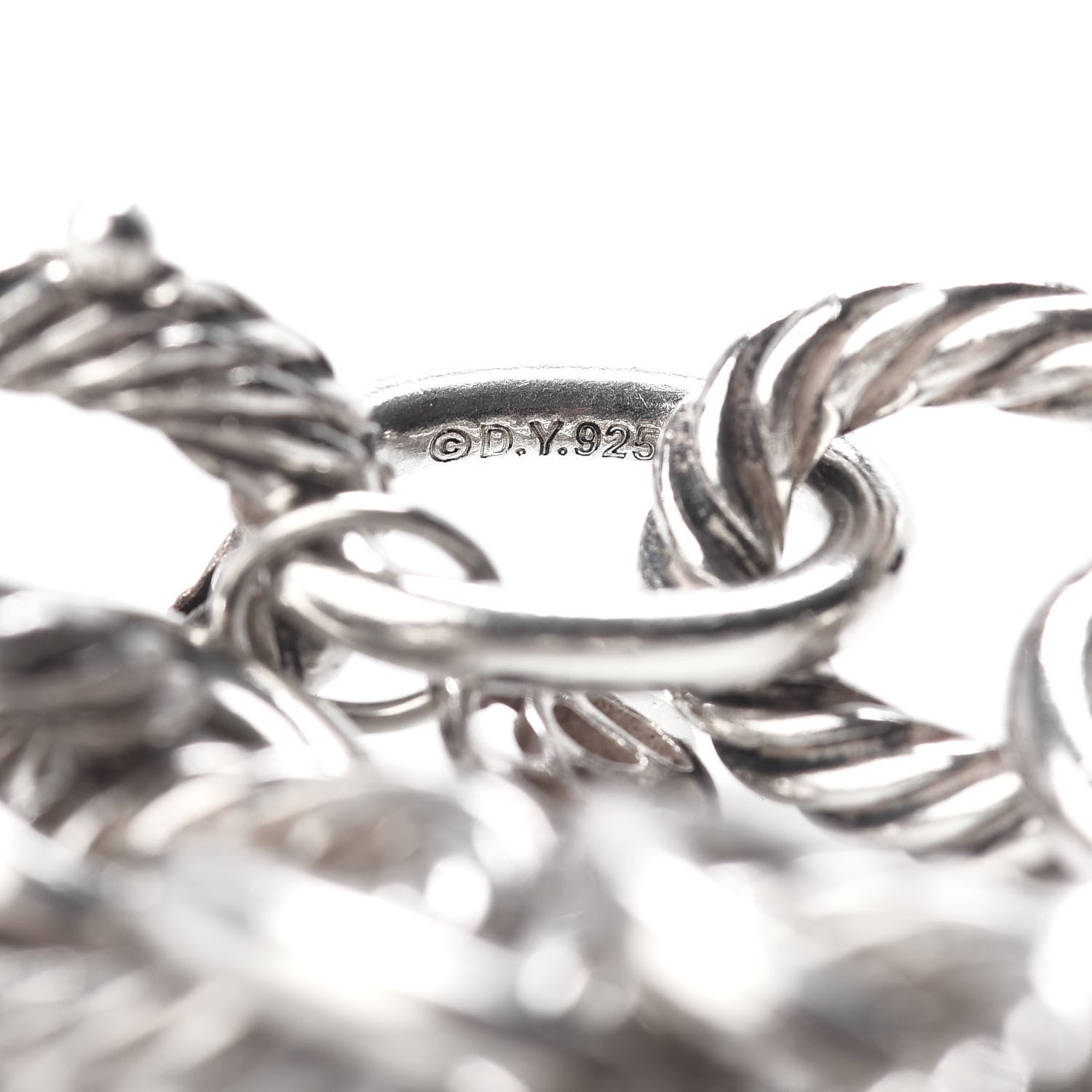 David Yurman Sterling Silver 12mm Large Oval Link Bracelet 4 of 4