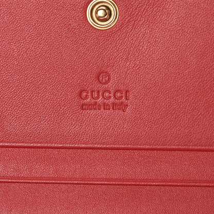 Gucci Calfskin Queen Margaret Card Case Wallet Blue Agata Hibiscus Red Mystic White 6 of 11