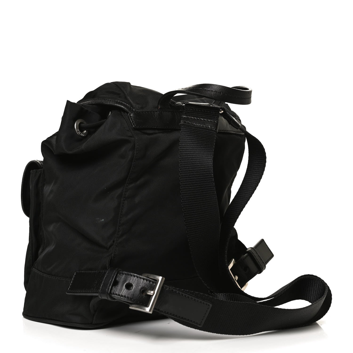 Prada Tessuto Nylon Vitello Backpack Black 3 of 16