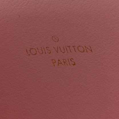 Louis Vuitton Damier Azur Felicie Chain Wallet Zippered Insert Rose Ballerine 6 of 7