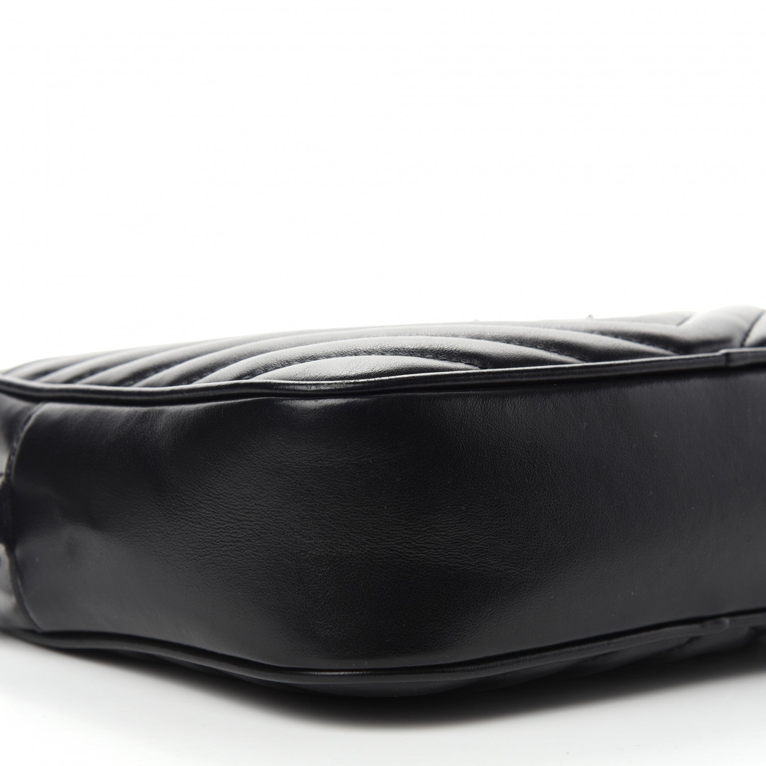 Saint Laurent Calfskin Matelasse Monogram Lou Camera Bag Black 9 of 12