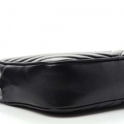 Saint Laurent Calfskin Matelasse Monogram Lou Camera Bag Black 9 of 12