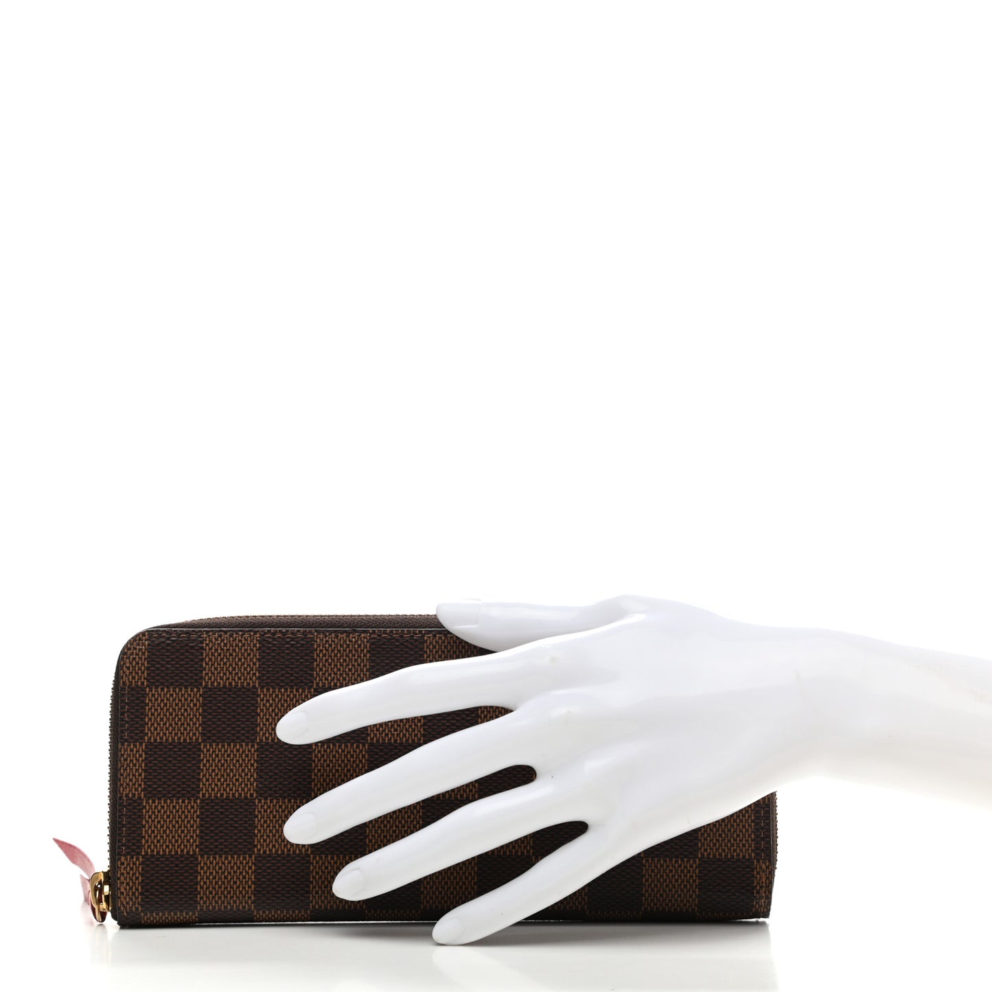 Damier Ebene Clemence Wallet Cherry