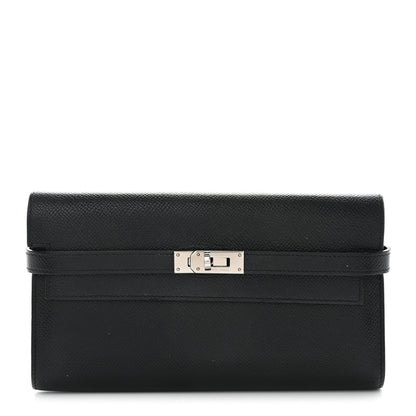Hermes Epsom Kelly Longue Wallet Black 1 of 9