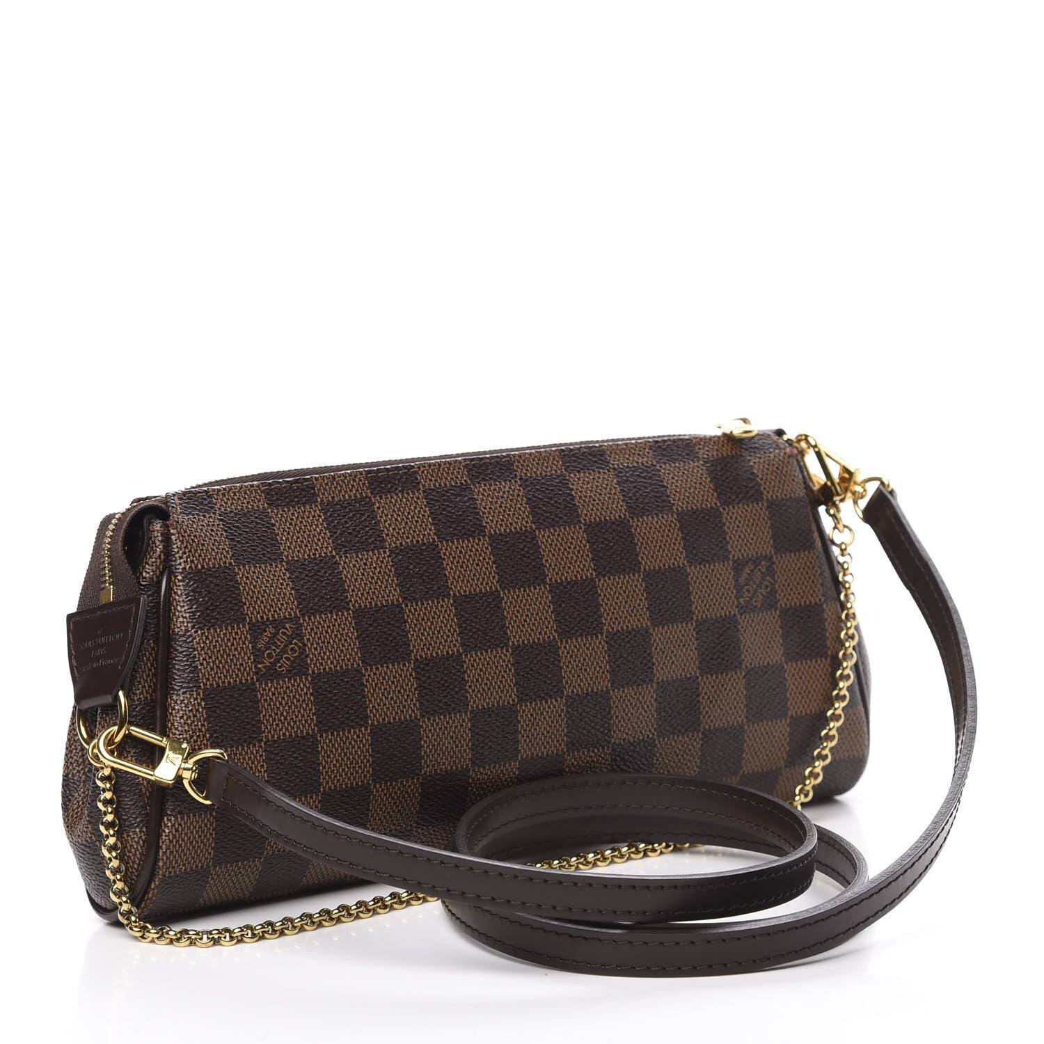 Louis Vuitton Damier Ebene Eva Clutch 3 of 10