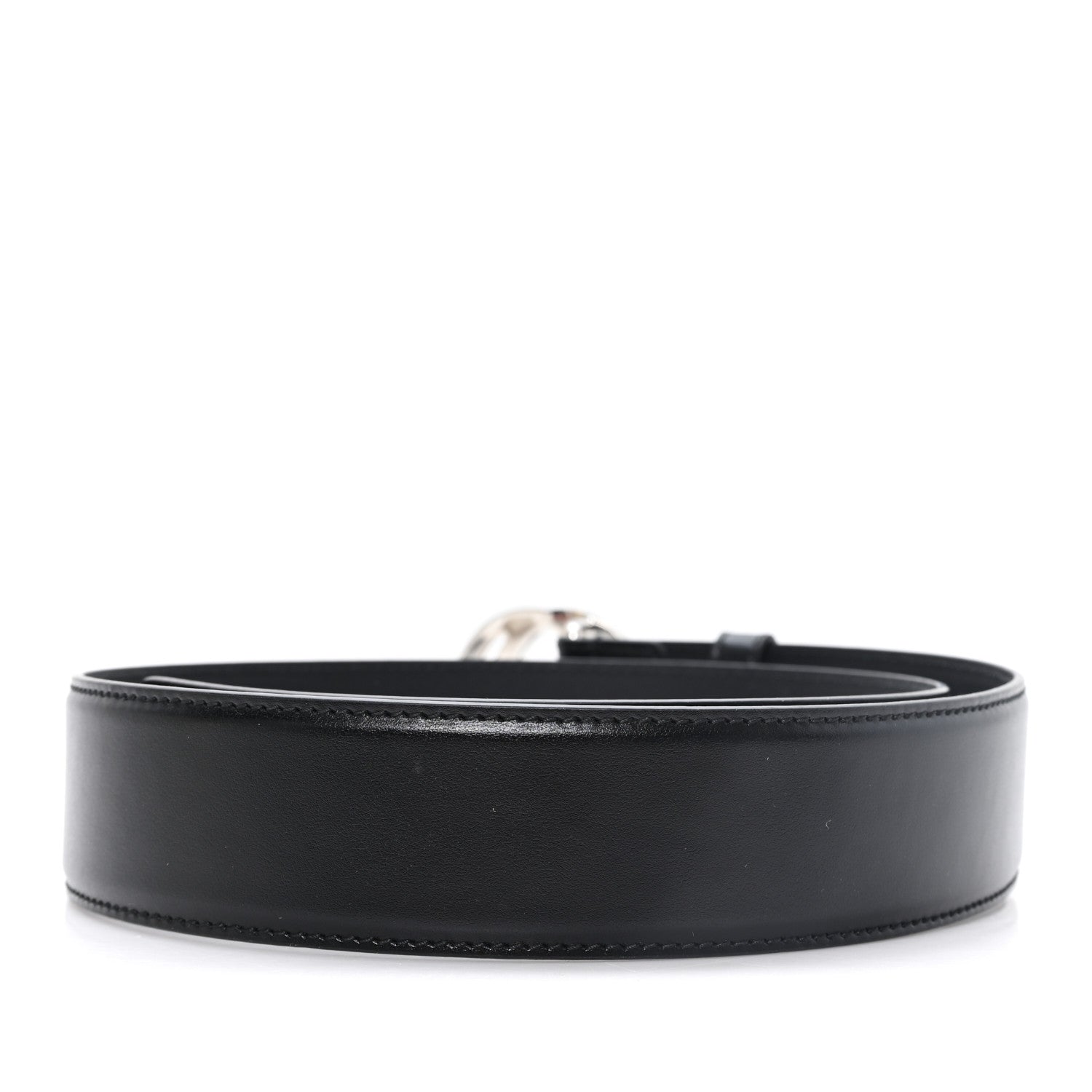 Gucci Plutone Calfskin Interlocking G 40mm Belt 80 32 Black 2 of 4