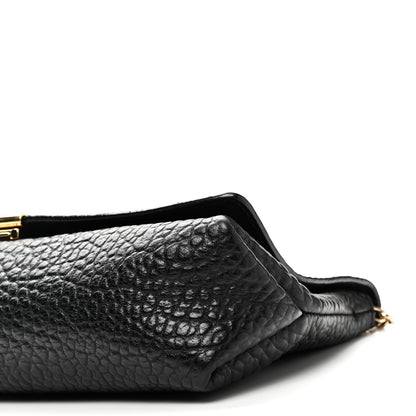 Burberry Signature Grain Medium Mildenhall Crossbody Bag Black 9 of 9