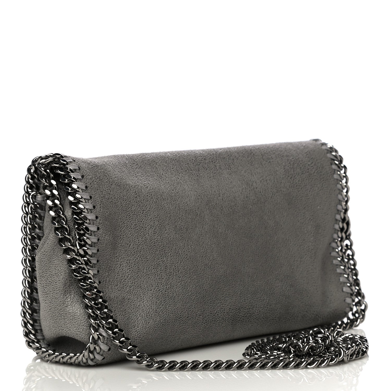 Stella McCartney Shaggy Deer Falabella Crossbody Bag Light Grey 3 of 10