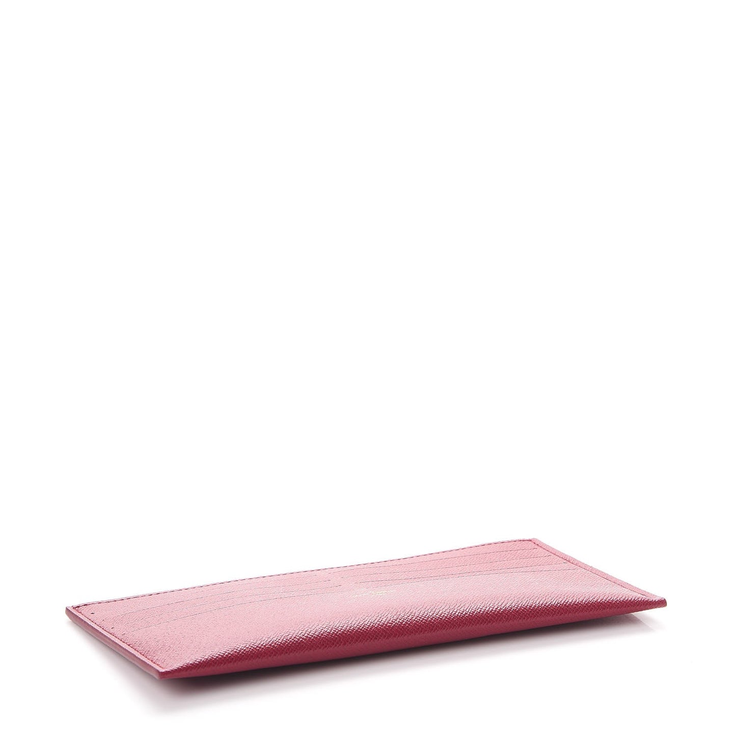 Calfskin Felicie Card Holder Insert Fuchsia