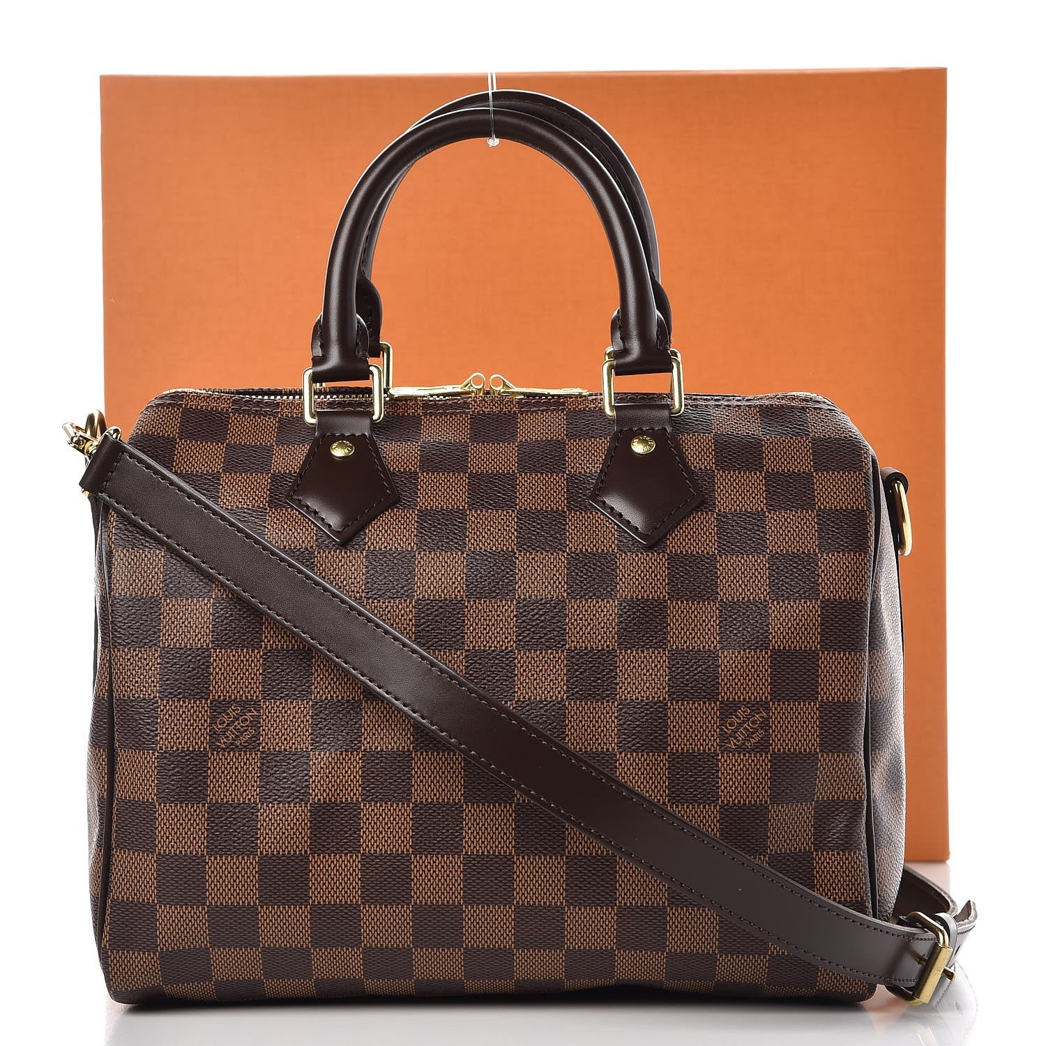 Louis Vuitton Damier Ebene Speedy Bandouliere 25 10 of 10