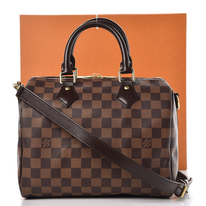 Louis Vuitton Damier Ebene Speedy Bandouliere 25 10 of 10