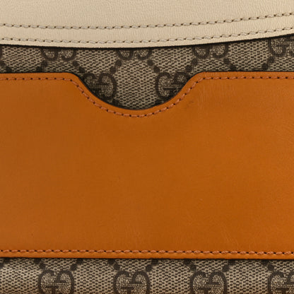 Gucci GG Supreme Monogram Calfskin Mini Padlock Flap Pocket Shoulder Bag Beige Mystic White Sun Oil 13 of 14