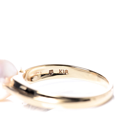 Mikimoto 18K Yellow Gold Akoya Pearl 8.5mm Ring 53 6.25 3 of 4
