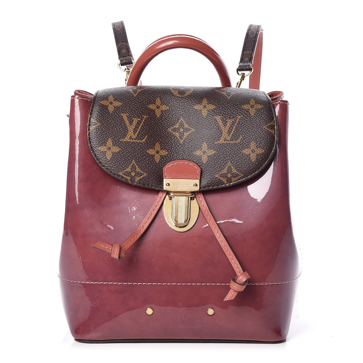 Patent Monogram Hot Springs Backpack Vieux Rose