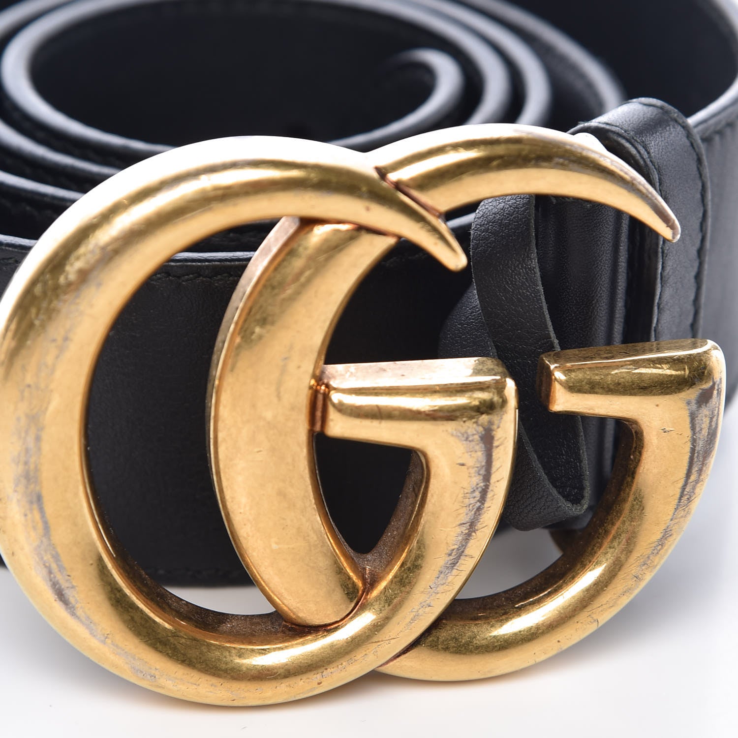 Gucci Calfskin Double G 40mm Belt 85 34 Black 7 of 7
