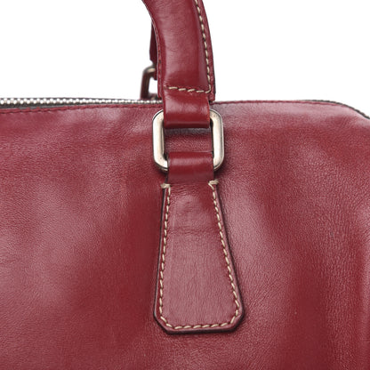 Prada Glace Calfskin Boston Bag Rosso 12 of 12