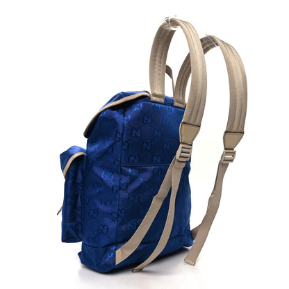 Gucci Econyl Nylon Monogram Off The Grid Utility Pocket Backpack Orient Blue New Plaster 3 of 12