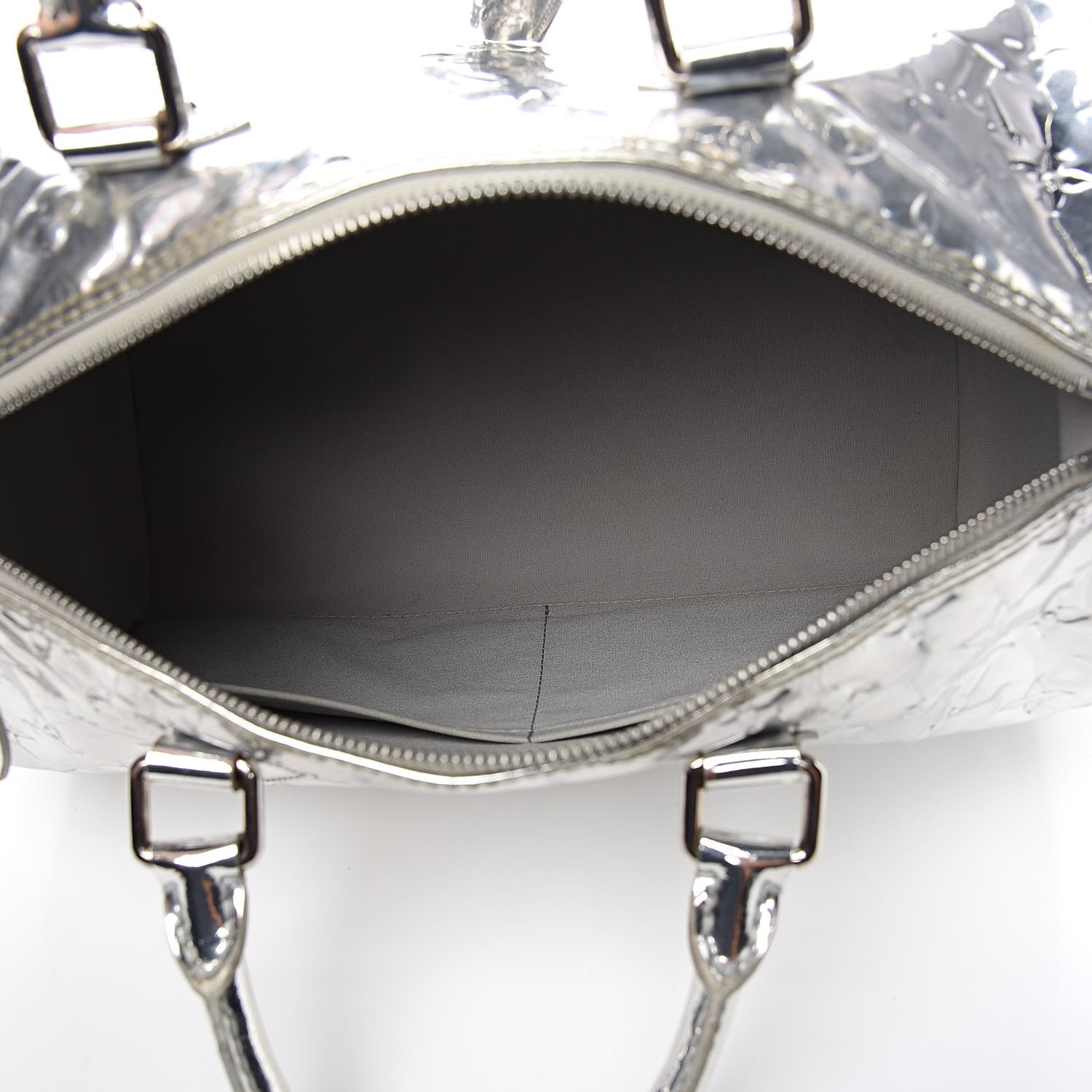 Louis Vuitton Monogram Miroir Speedy 30 Silver 5 of 22