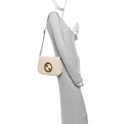 Gucci Roxy Calfskin Blondie Chain Shoulder Flap Bag Mystic White 2 of 11