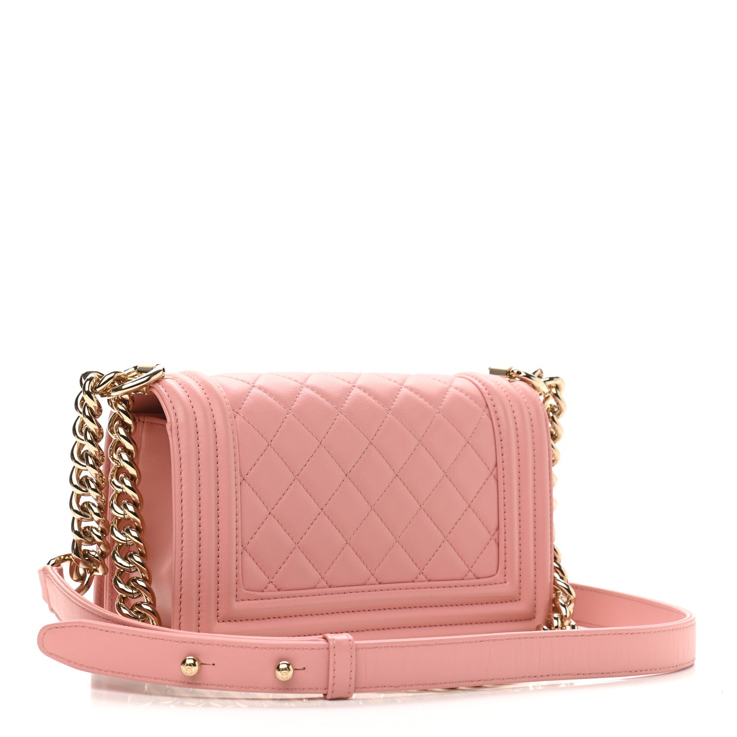 Chanel Lambskin Quilted Small Boy Flap Pink 3 of 12