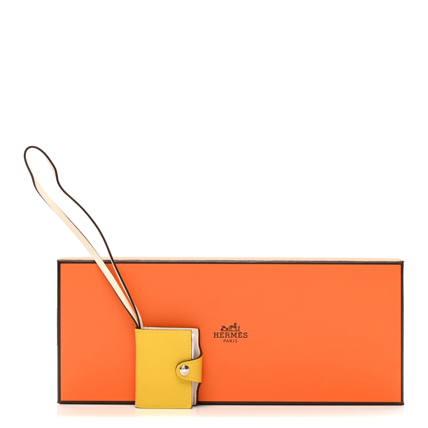 Evercolor Swift Verso Ulysse Nano Bag Charm Jaune de Naples Nata