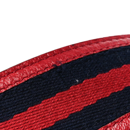 Gucci Calfskin Web Interlocking G Belt 90 36 Red 6 of 8