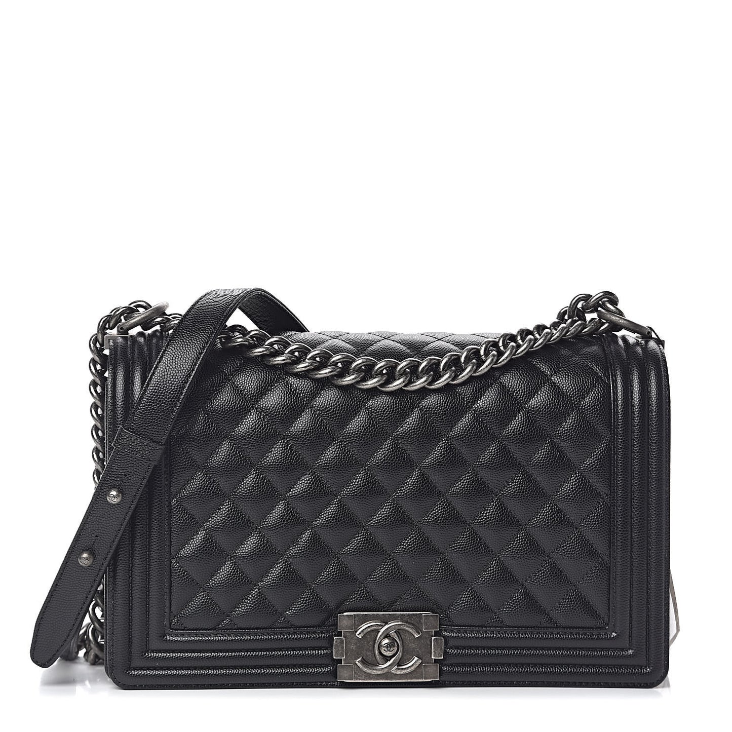 Caviar Quilted New Medium Boy Flap Black