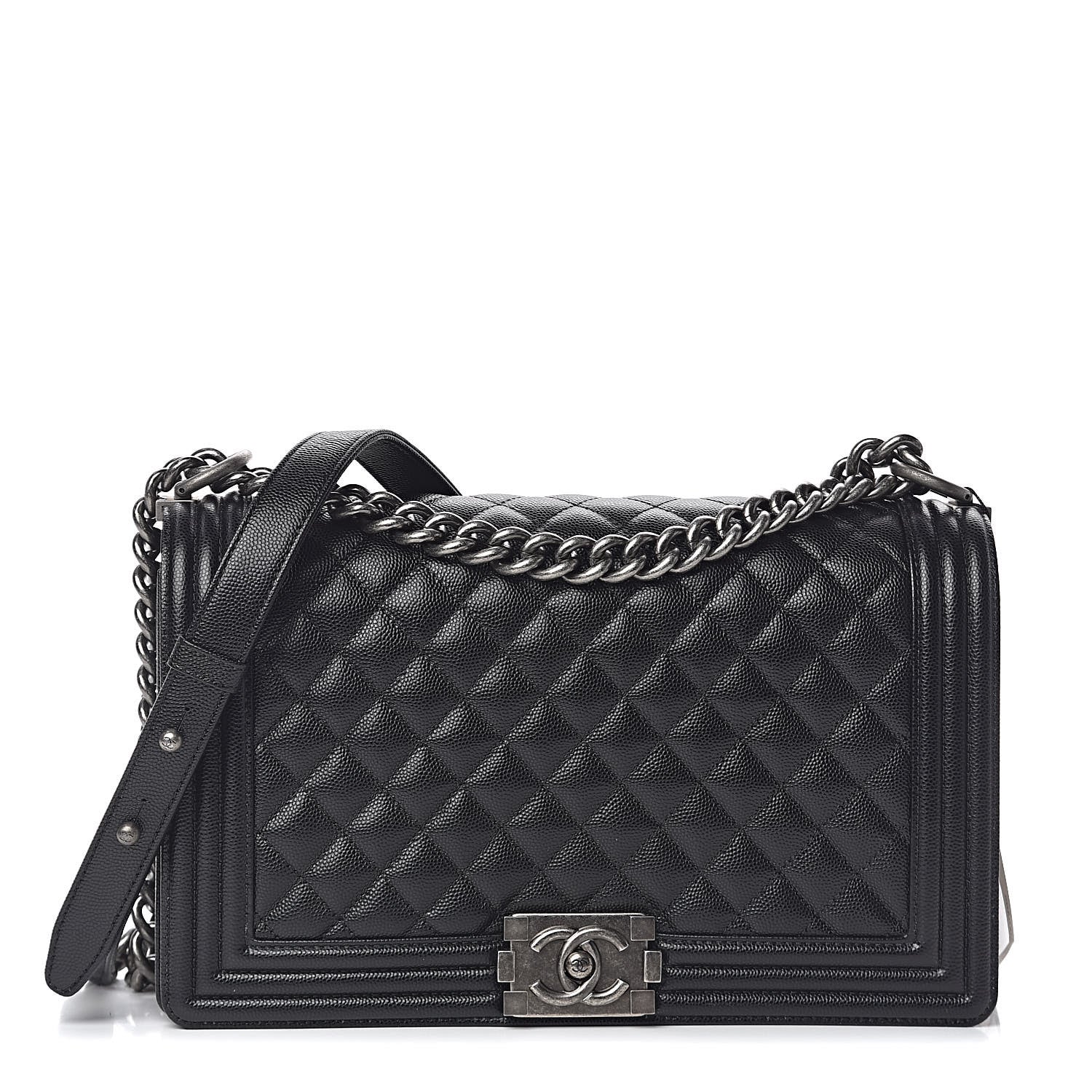 Chanel Caviar Quilted New Medium Boy Flap Black 1 of 11