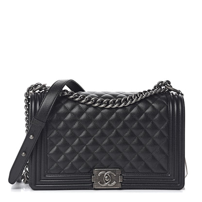 Chanel Caviar Quilted New Medium Boy Flap Black 1 of 11