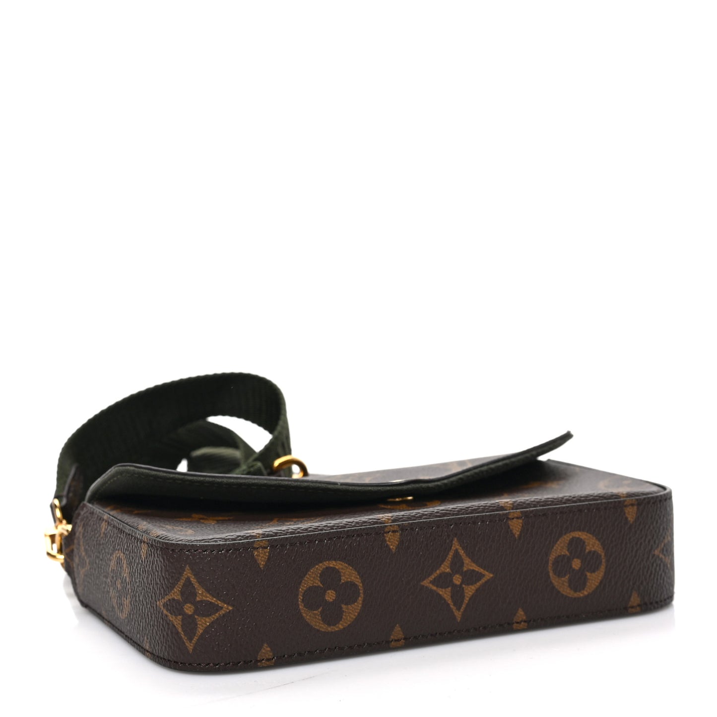 Monogram Felicie Strap & Go Kaki