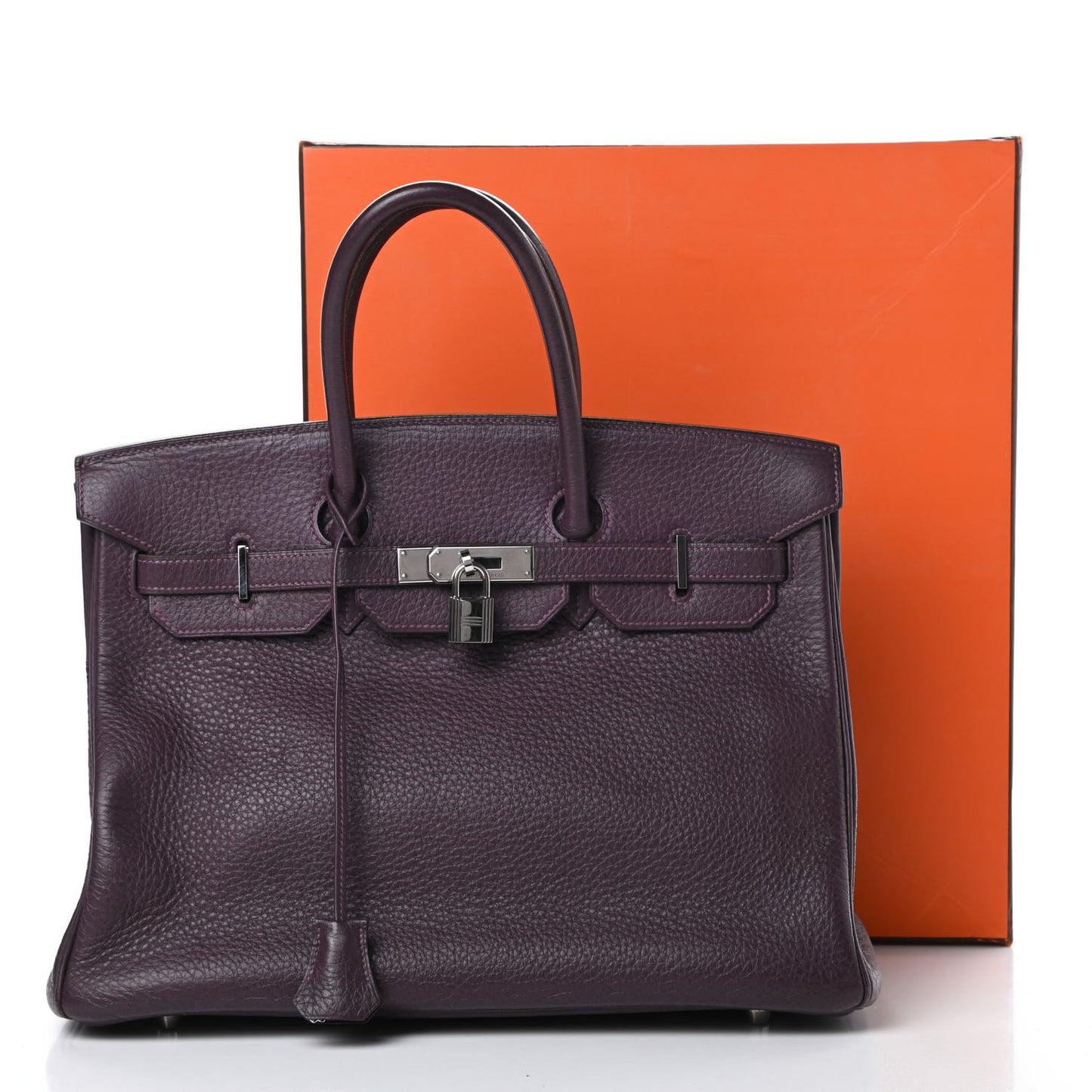Taurillon Clemence Birkin 35 Raisin