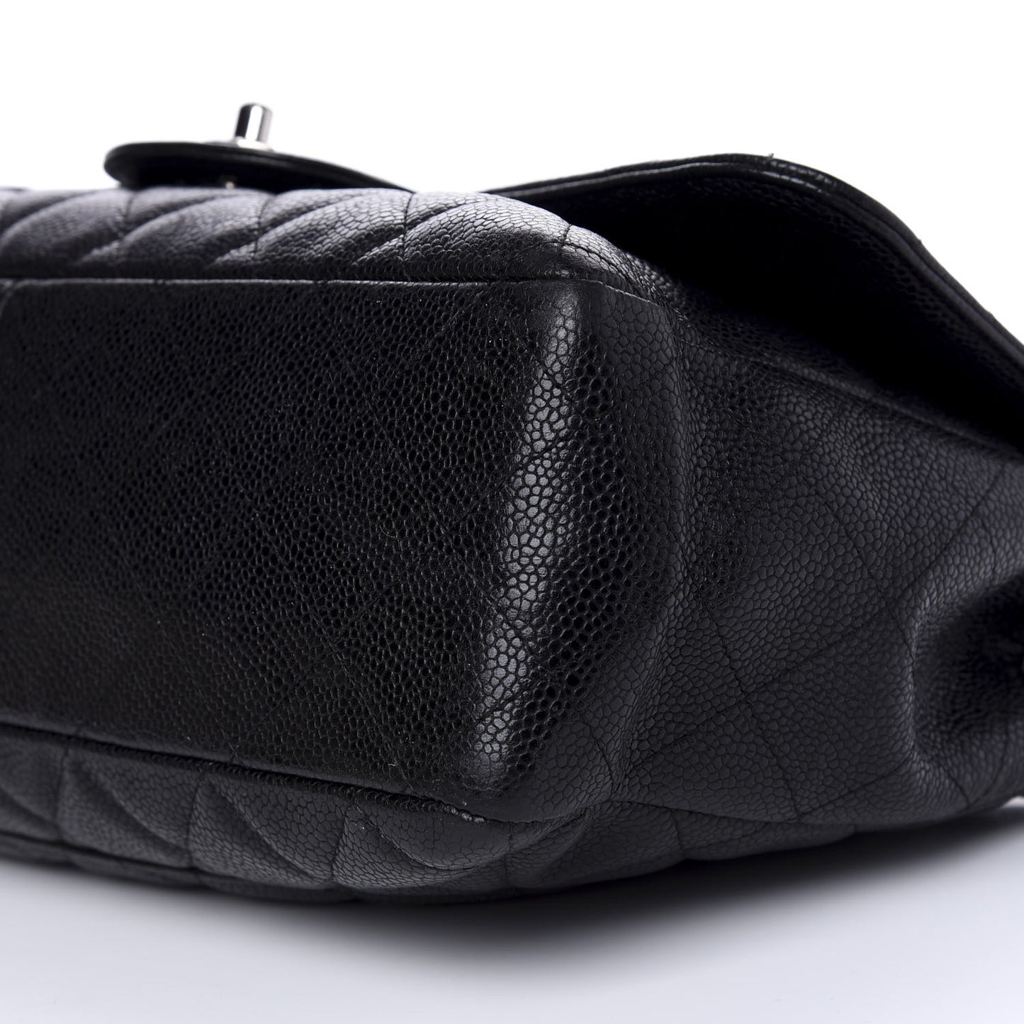Caviar Quilted Jumbo Single Flap Black