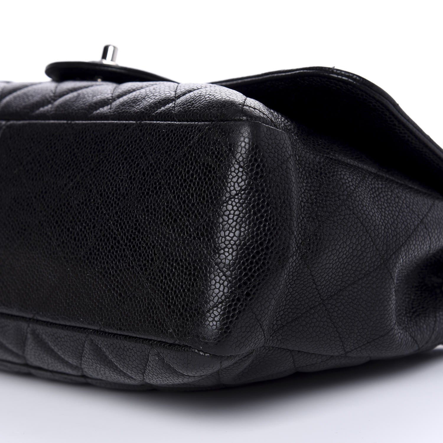 Chanel Caviar Quilted Jumbo Single Flap Black 8 of 9