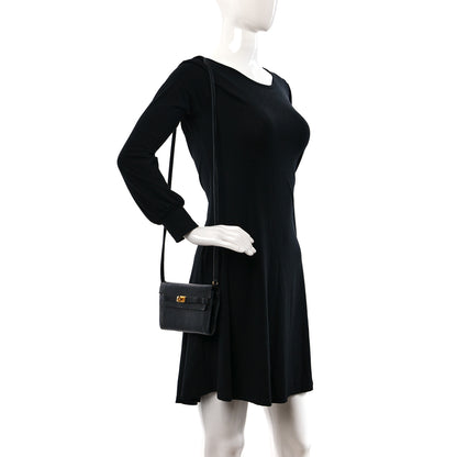 Hermes Chevre Mysore Kelly Wallet To Go Black 2 of 9
