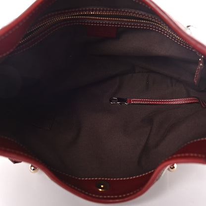Gucci Velvet Large Horsebit 85th Anniversary Hobo Bordeaux Black 7 of 11