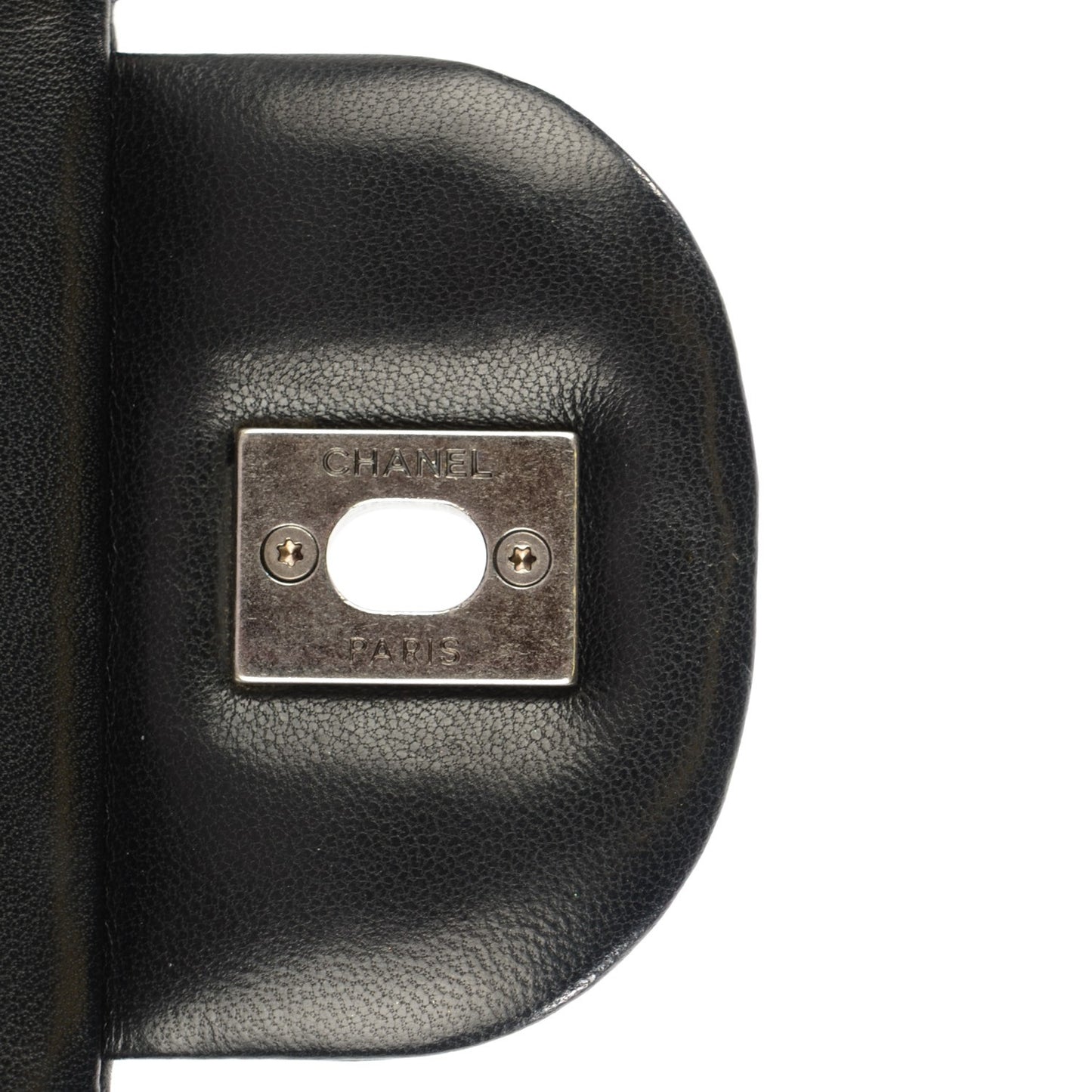 Lambskin Embroidered Jumbo CC Follies Flap Black
