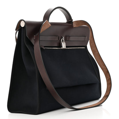 Hermes Toile Vache Hunter Herbag Zip 39 MM Black Ebene 3 of 15