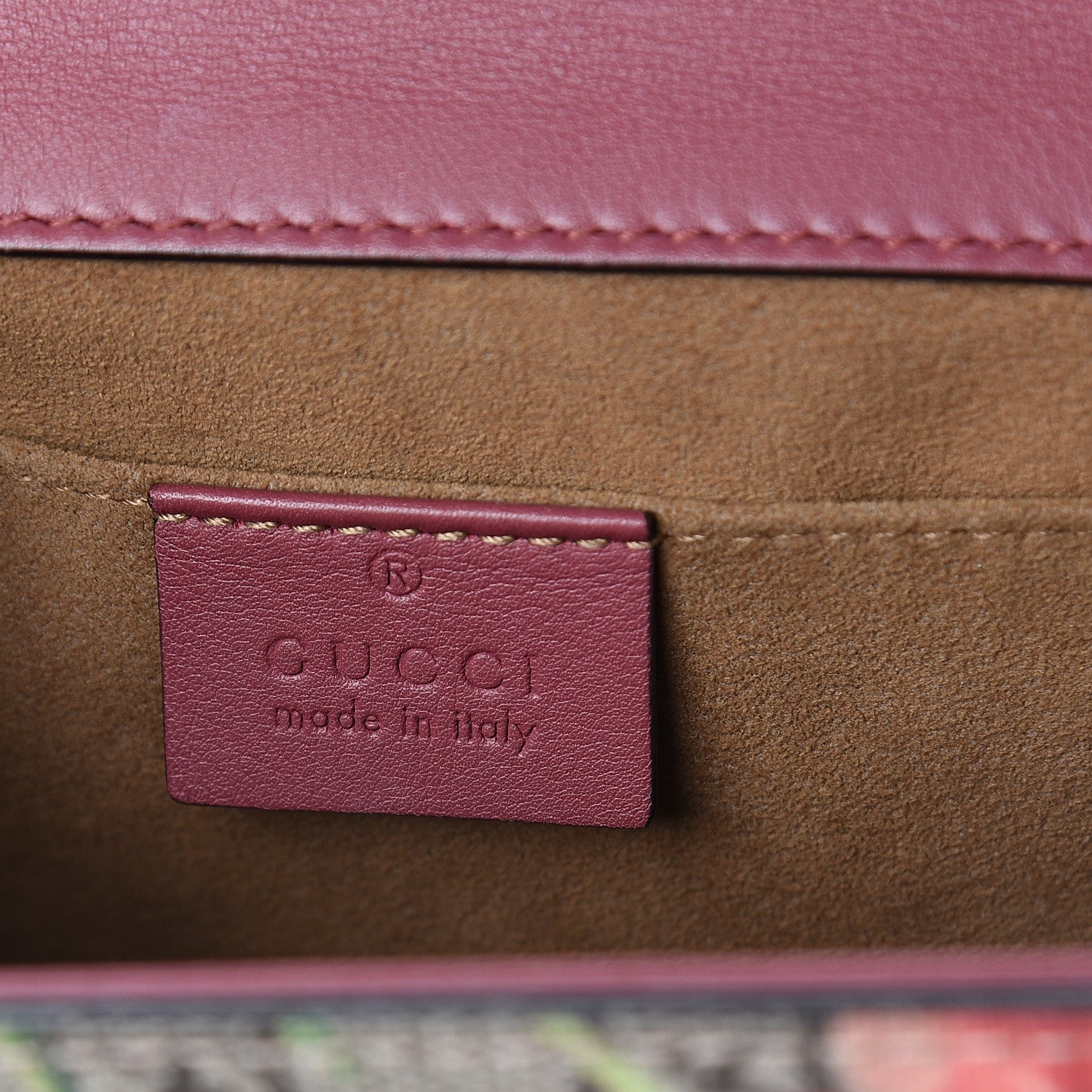 Gucci GG Supreme Monogram Blooms Small Padlock Shoulder Bag Beige Multicolor Dry Rose 5 of 7