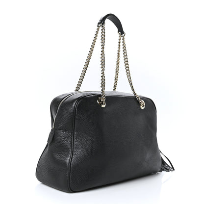 Gucci Pebbled Calfskin Medium Soho Bowler Black 3 of 10